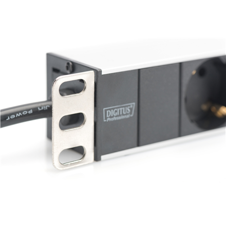Digitus | Aluminum outlet strip with 8 safety outlets | DN-95401 | Sockets quantity 8
