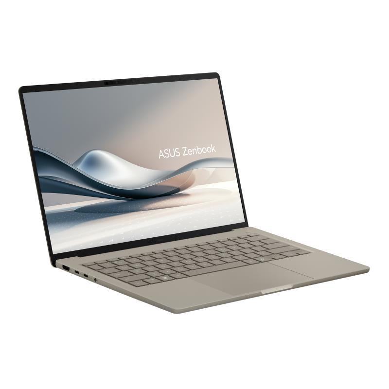Notebook ASUS ZenBook Series UX3407QA-QD202W CPU Snapdragon X X1-26-100 14" 1920x1200 RAM 16GB LPDDR5x SSD 512GB Qualcomm Adreno Integrated ENG Windows 11 Home Beige 0.98 kg 90NB1501-M00E30