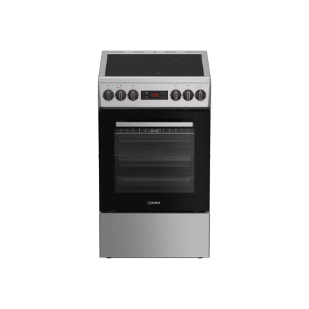 INDESIT Cooker | IS5V8CSX/P | Hob type Ceramic | Oven type Electric | Stainless Steel | Width 50 cm | Depth 60 cm | Gril