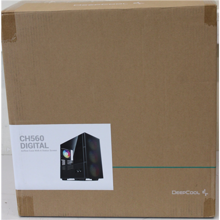 SALE OUT. Deepcool CH560 Digital MID TOWER CASE | Deepcool MID TOWER CASE | CH560 Digital | Side window | Black | Mid-To