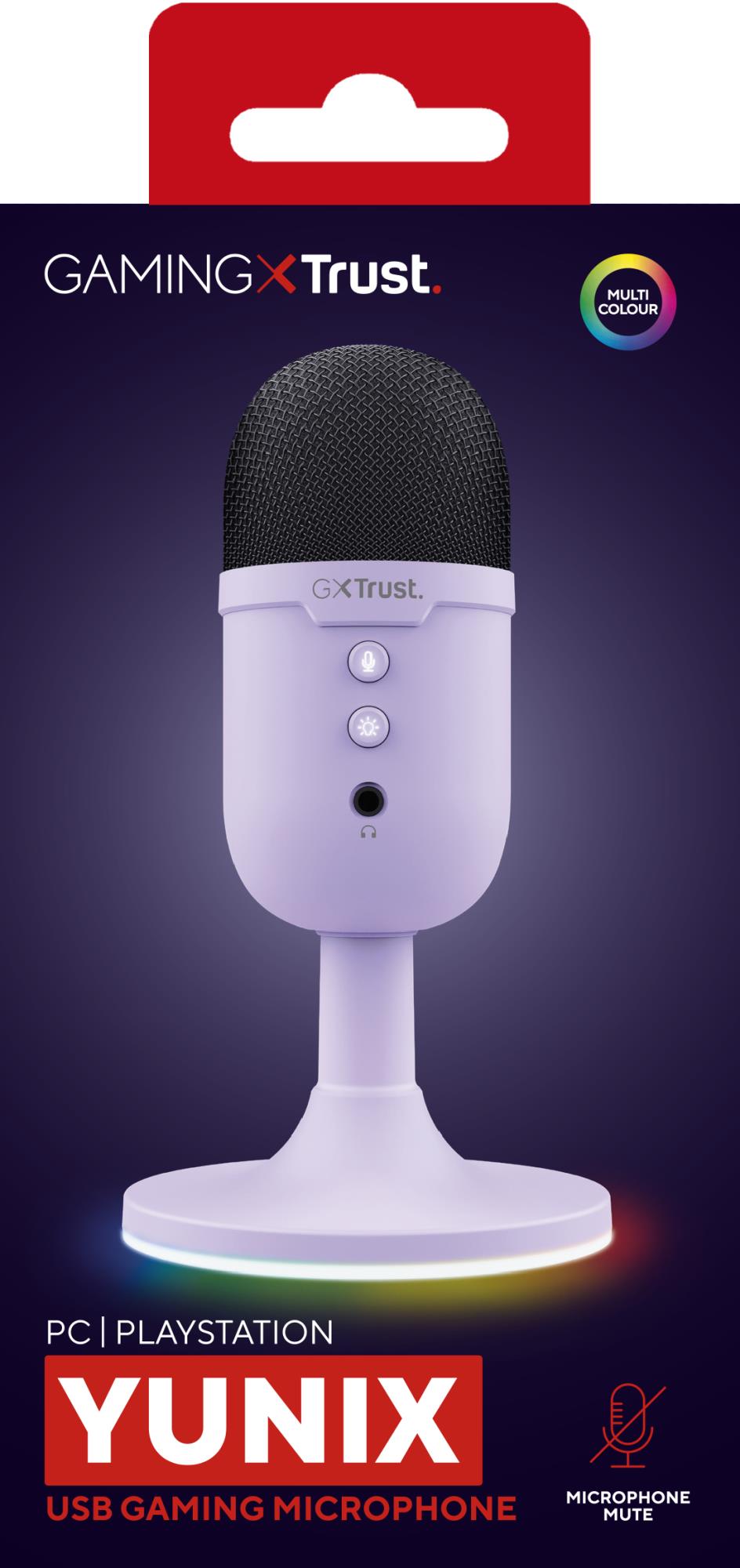 MICROPHONE GXT234P YUNIX USB/PURPLE 25375 TRUST