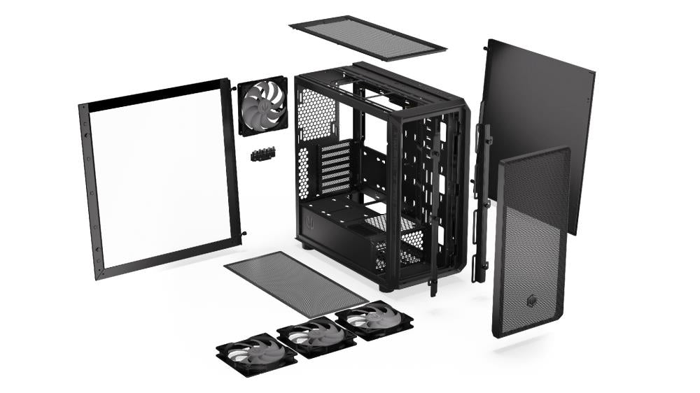 Case ENDORFY Arx 700 ARGB MidiTower Case product features Transparent panel Not included ATX MicroATX MiniITX Colour Black EY2A013