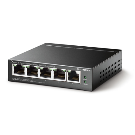 TP-LINK | Switch | TL-SF1005LP | Unmanaged | Desktop | 10/100 Mbps (RJ-45) ports quantity 5 | Power over Ethernet (PoE) 