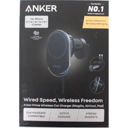 SALE OUT. Anker Prime Wireless Car Charger Qi2.2  25W wireles charging (MagGo, AirCool, Pad) | Anker Prime Wireless Car 