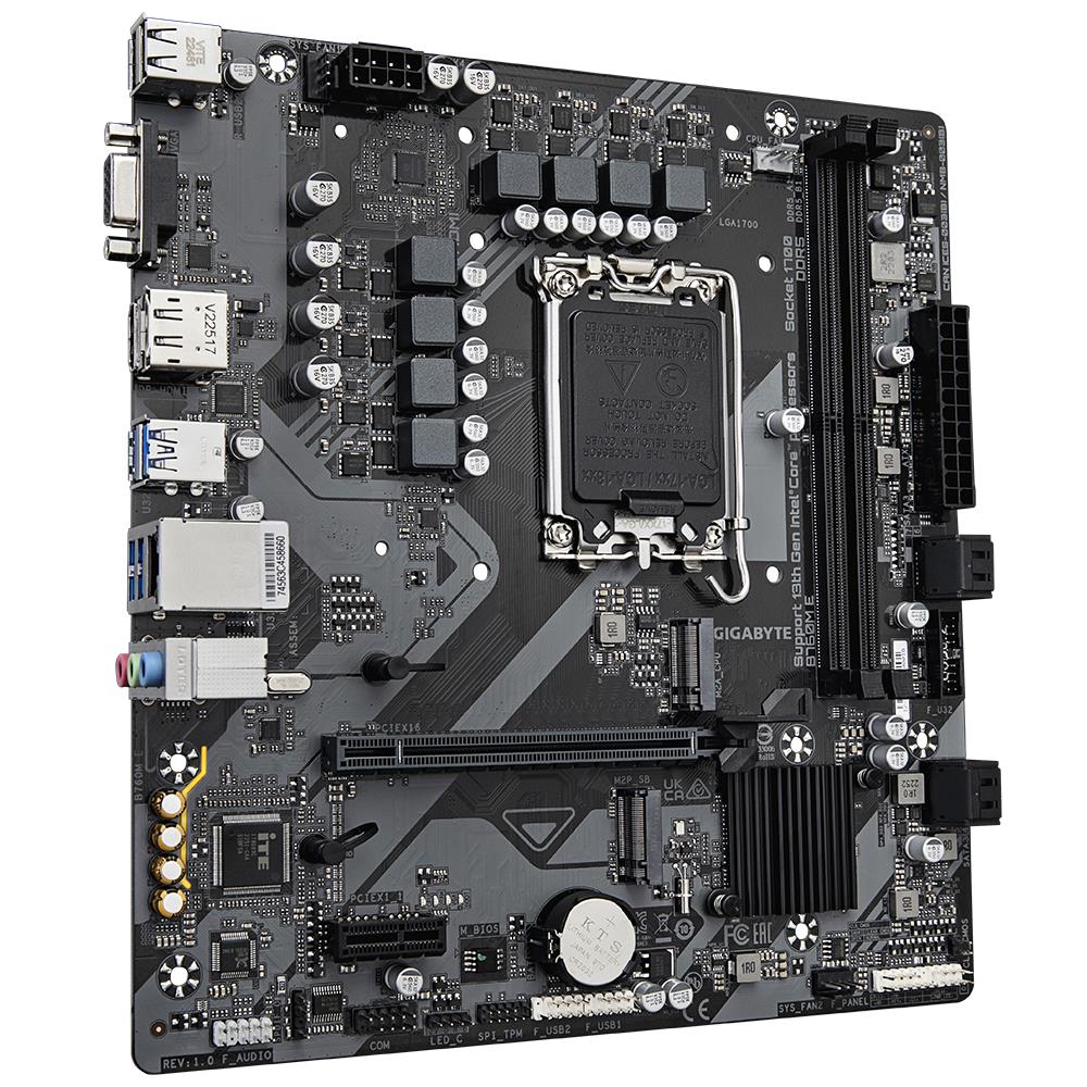 Mainboard GIGABYTE Intel B760 Express LGA1700 Micro-ATX Memory DDR5 Memory slots 2 B760ME1.0