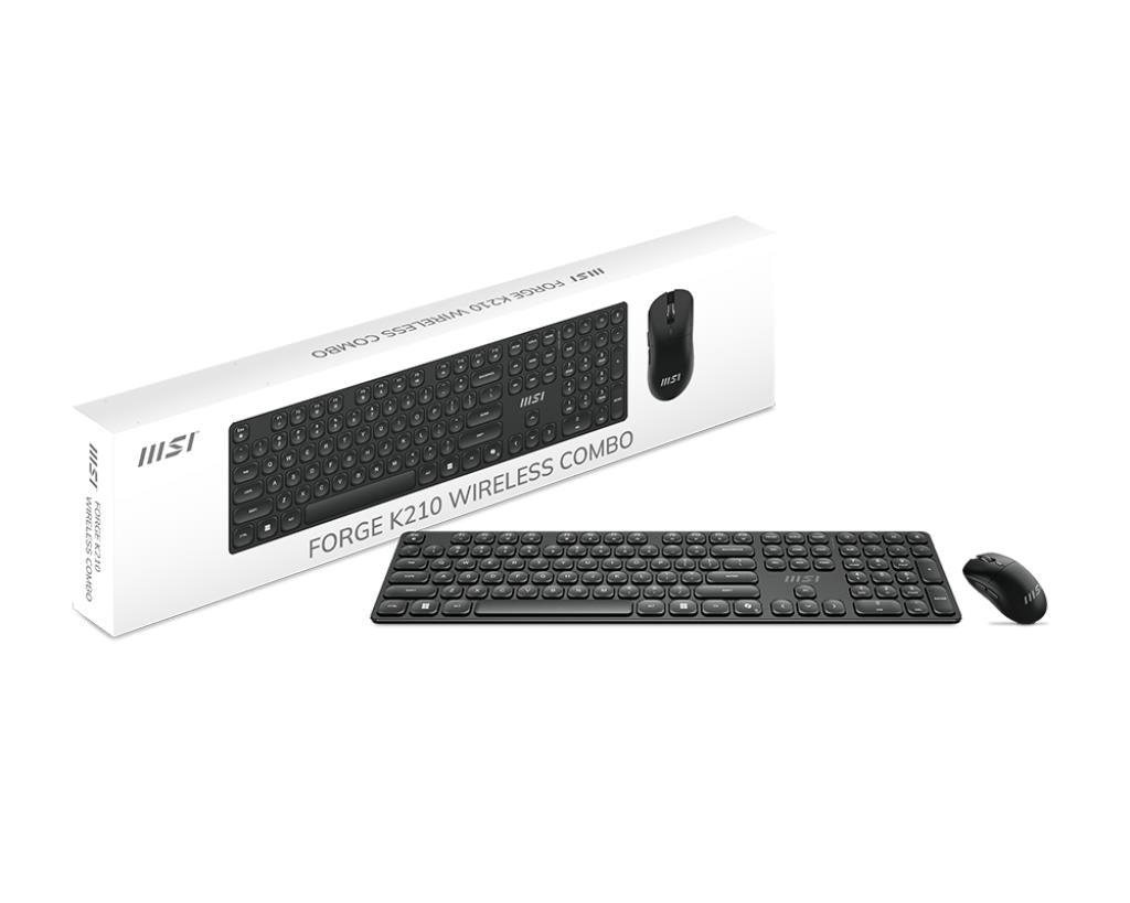 KEYBOARD +MOUSE/FORGE K210 W COMBO US MSI