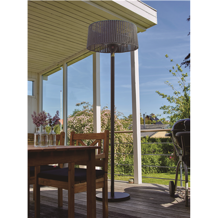 TunaBone Electric Standing Patio Heater, Double clear halogen heating lamps | TB1821SH-01 | Patio heater | 2100 W | Black