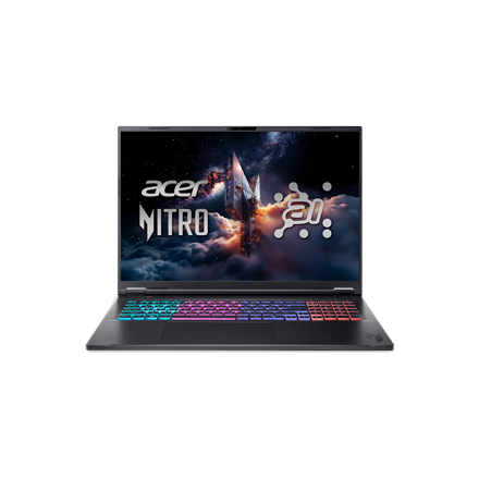 Acer | Nitro 18 AI AN18-61-R25V | Obsidian Black | 18 " | IPS | WQXGA | 2560 x 1600 pixels | AMD Ryzen AI 7 | 350 | 16 G
