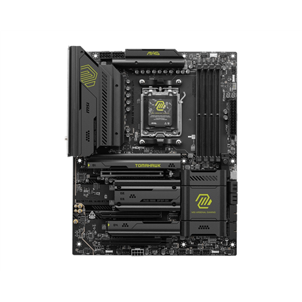 MSI MAG X870E TOMAHAWK WIFI | Processor family AMD | Processor socket AM5 | DDR5 | Supported hard disk drive interfaces 