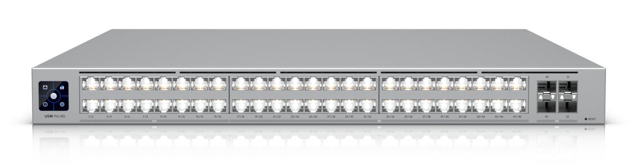 Switch UBIQUITI Switch type Managed Switch layer L2/L3 Rack mounting Yes Stackable Yes Form factor 1U 48xRJ-45 ports RJ-45 Ports Type 10G Ethernet (100/1000/10000) 16x2.5G Ethernet (copper) ports quantity 32x10G Ethernet (copper) ports quantity 4xSFP28