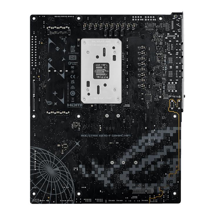 Mainboard ASUS AMD X870 SAM5 ATX Memory DDR5 Memory slots 4 1xPCI-Express 4.0 16x 1xPCI-Express 5.0 16x 4xM.2 1xHDMI 1xDisplayPort 1xAudio-In 1xAudio-Out 5xUSB 3.2 1xUSB-C 2xUSB4 1xRJ45 ROGSTRIXX870-FGAMWIFI