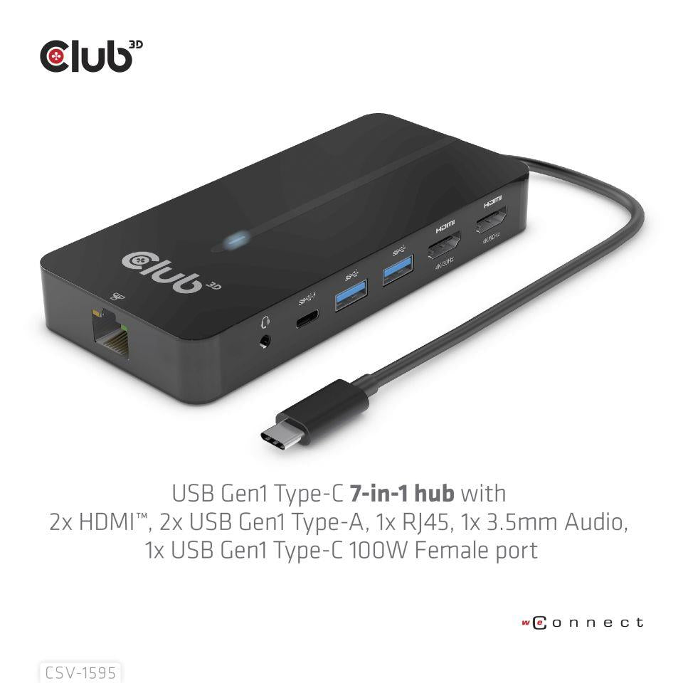 I/O HUB 7IN1 USB-C/100W CSV-1595 CLUB3D