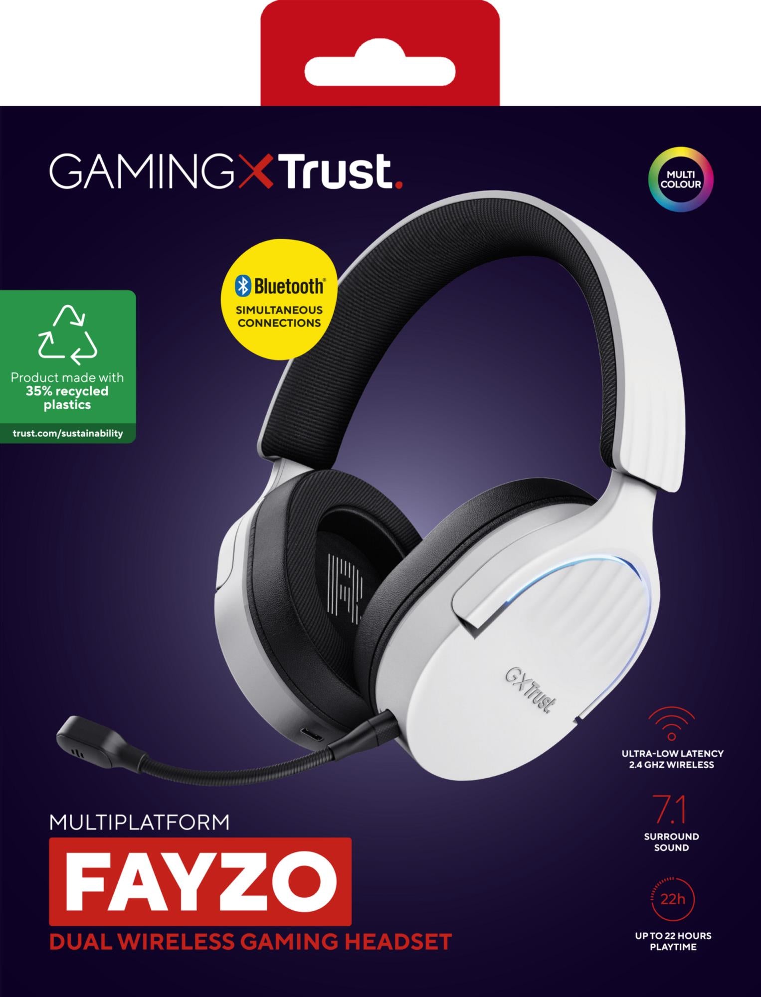 HEADSET WRL GXT491W FAYZO/WHT 25304 TRUST
