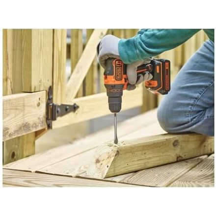 BLACK & DECKER 18V , 2x1.5 Ah Cordless drill driver | BDCDD186KB-QW
