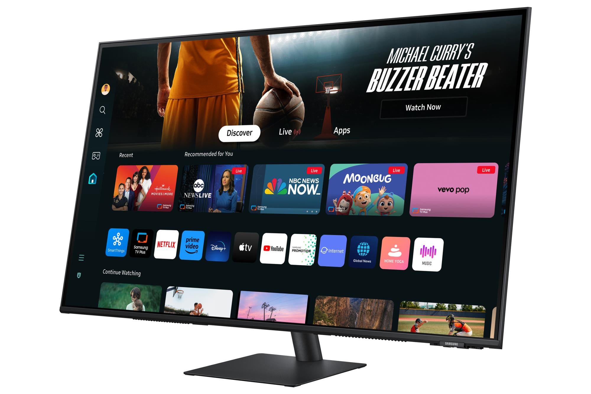 LCD Monitor SAMSUNG S43DM702UU 43" TV Tuner/Smart/4K Panel VA 3840x2160 16:9 60Hz 4 ms Speakers Colour Black LS43DM702UUXDU