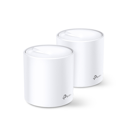 TP-LINK | AX1800 Whole Home Mesh Wi-Fi 6 System | Deco X20 (2-pack) | 802.11ax | 1201+574 Mbit/s | 10/100/1000 Mbit/s | 