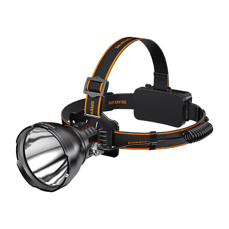 Superfire HL60 headlamp flashlight - 2300 lm, 4 modes, 330 m, 36W LED - Image 1