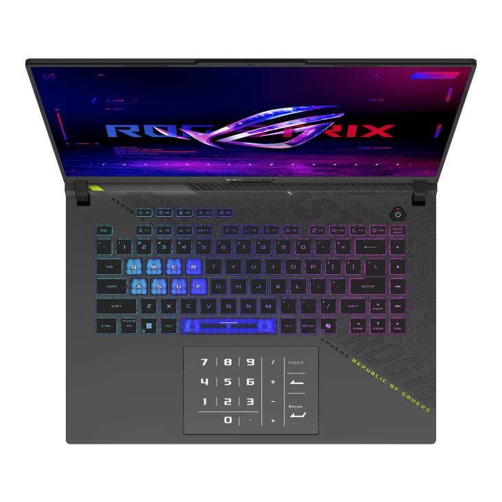 Notebook ASUS ROG Strix G16 (2025) G614FR-S5022W CPU Ryzen 9 9955HX 2500 MHz 16" 2560x1600 RAM 16GB DDR5 5600 MHz SSD 1TB NVIDIA GeForce RTX 5070 Ti 12GB ENG Windows 11 Home 2.5 kg 90NR0NK8-M001X0
