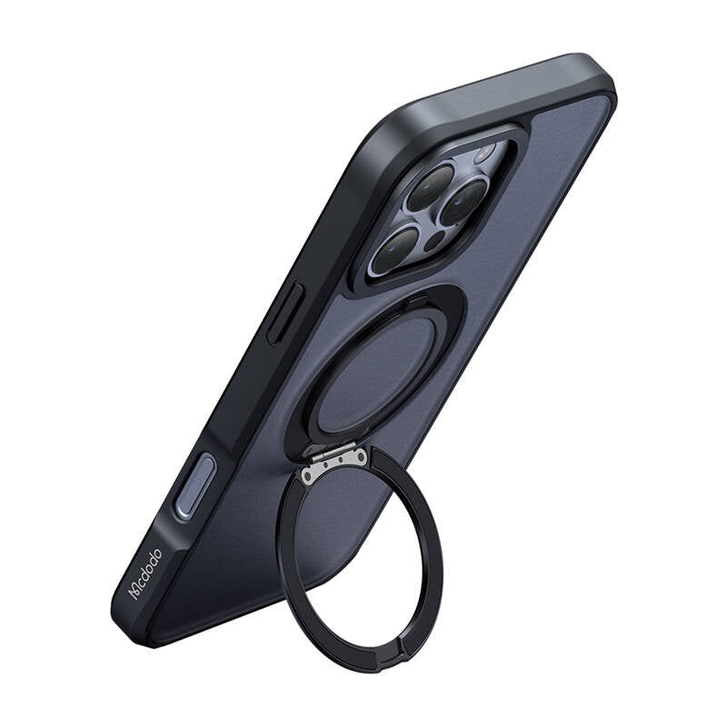 McDodo PC-4933 MagSafe case for iPhone 16 Pro Max with stand (black) - Image 2