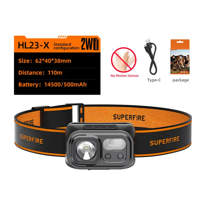 Superfire HL23-X headlamp flashlight - Image 1