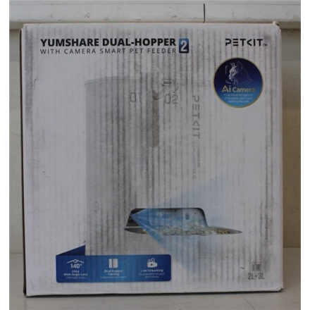 SALE OUT. Petkit P591 2 (D4SH-2) YumShare Dual-Hopper 2 Feeder with camera | PETKIT YumShare Dual-hopper 2 Automatic Fee