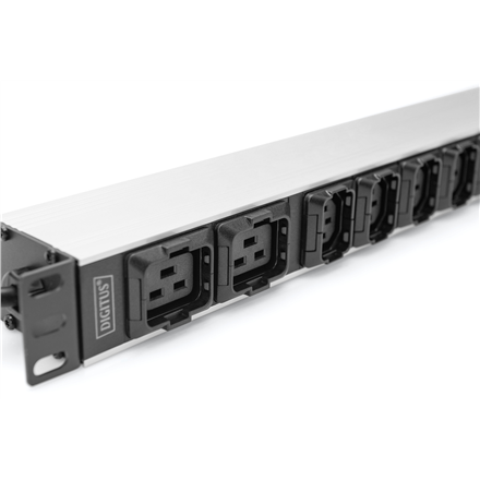 Digitus | Socket Strip with Aluminum Profile, 10-way, IEC C20 plug | DN-95427 | Sockets quantity 7