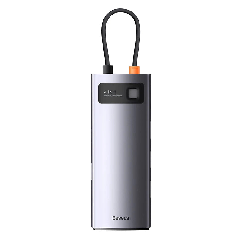Hub 4in1 Baseus Metal Gleam Series, USB-C to 4x USB 3.0 - Image 1