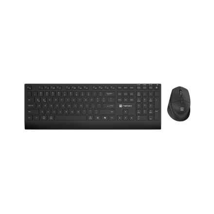 Natec Keyboard and Mouse | Stringray 2 | Keyboard and Mouse Set | Wireless | US | Black