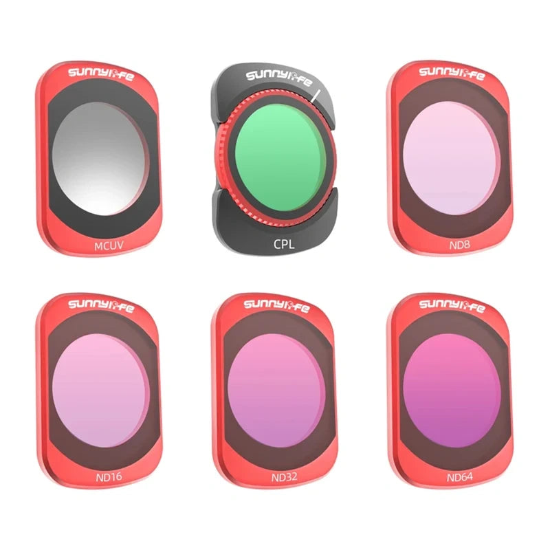 Sunnylife Pocket 4/Pocket 3 MCUV CPL ND8/16/32/64 Filter Set - Image 1