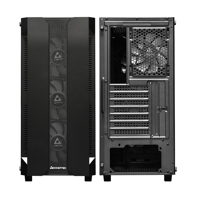 Case CHIEFTEC HUNTER MidiTower Not included ATX MiniITX Colour Black GS-01B-OP