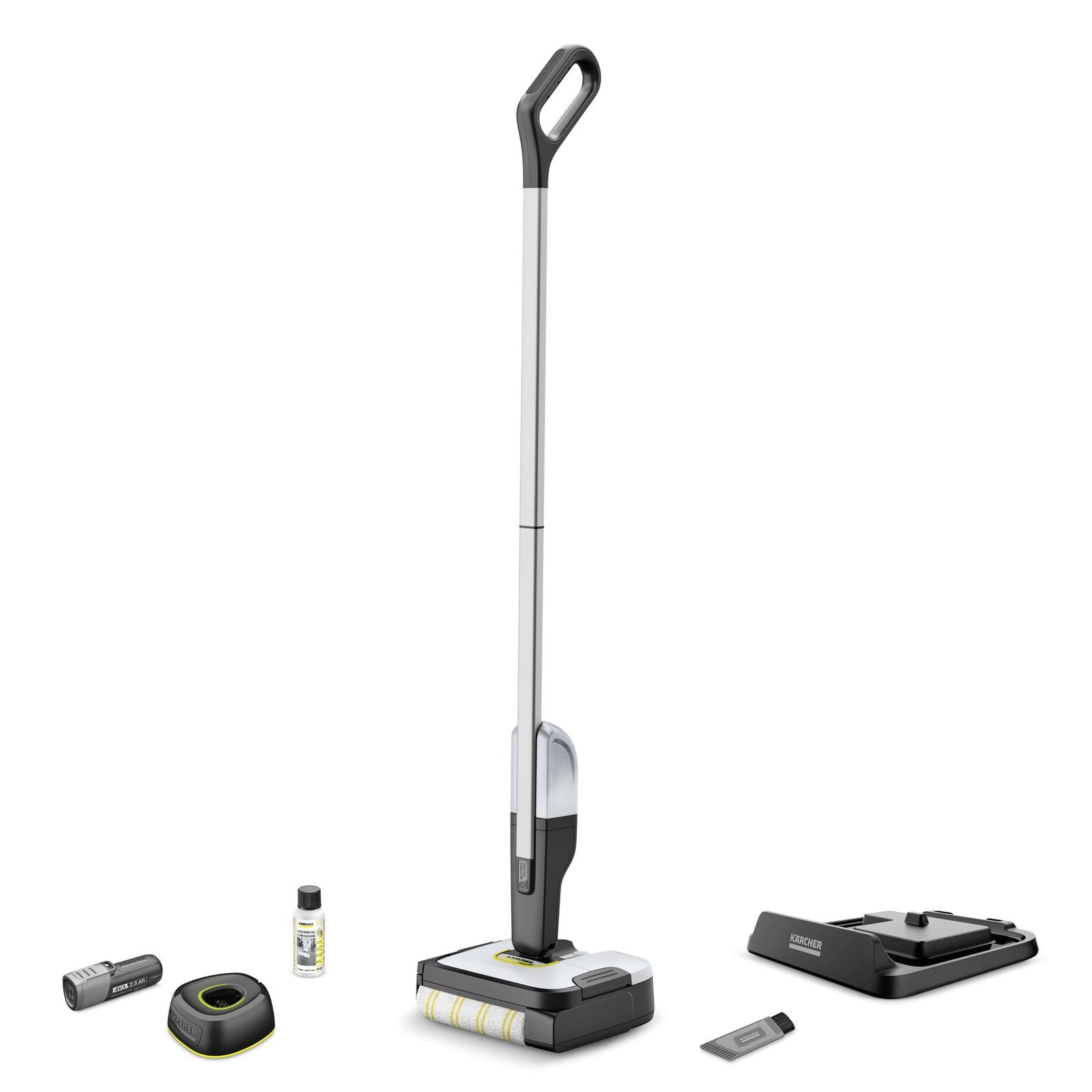 Vacuum Cleaner KARCHER dry&wet Electric broom Grey/White/Black Bagless Battery 2.3 kg 1.056-200.0