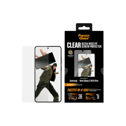 PanzerGlass Screen Protector Samsung New Galaxy S26 Ultra | Ultra-Wide Fit w. FASTFIT IN-A-BOX | PanzerGlass