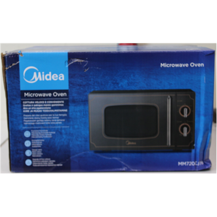 SALE OUT.  | Midea | Microwave oven | MM720CJ7B | Free standing | 700 W | Black | DAMAGED PACKAGING, MISSING INNER PACKA