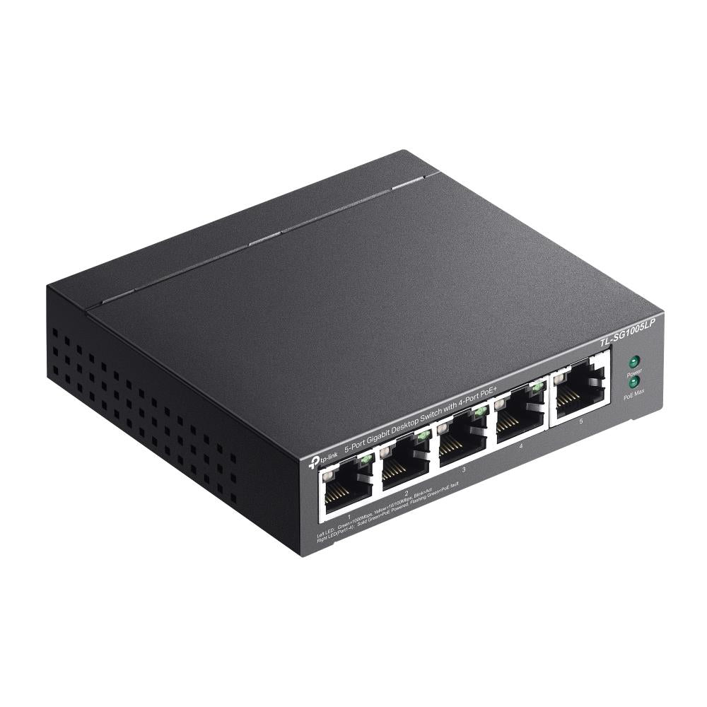 Switch TP-LINK Desktop/pedestal 5x10Base-T / 100Base-TX / 1000Base-T PoE ports 1 TL-SG1005LP
