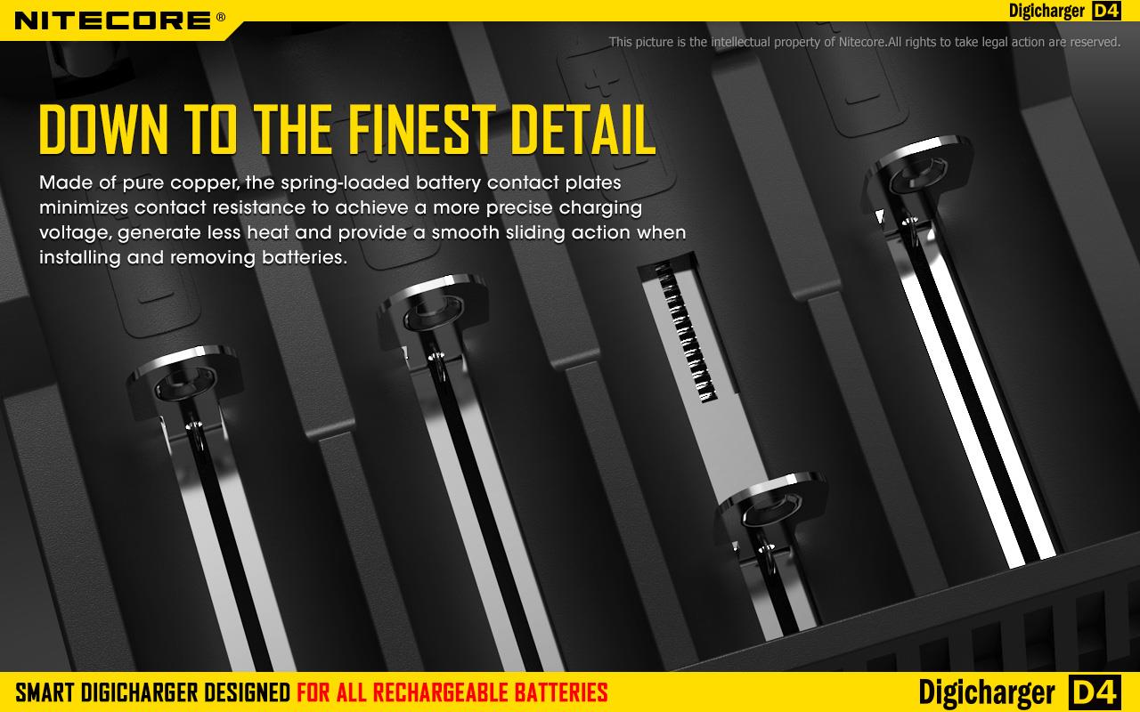 BATTERY CHARGER 4-SLOT/D4 EU NITECORE