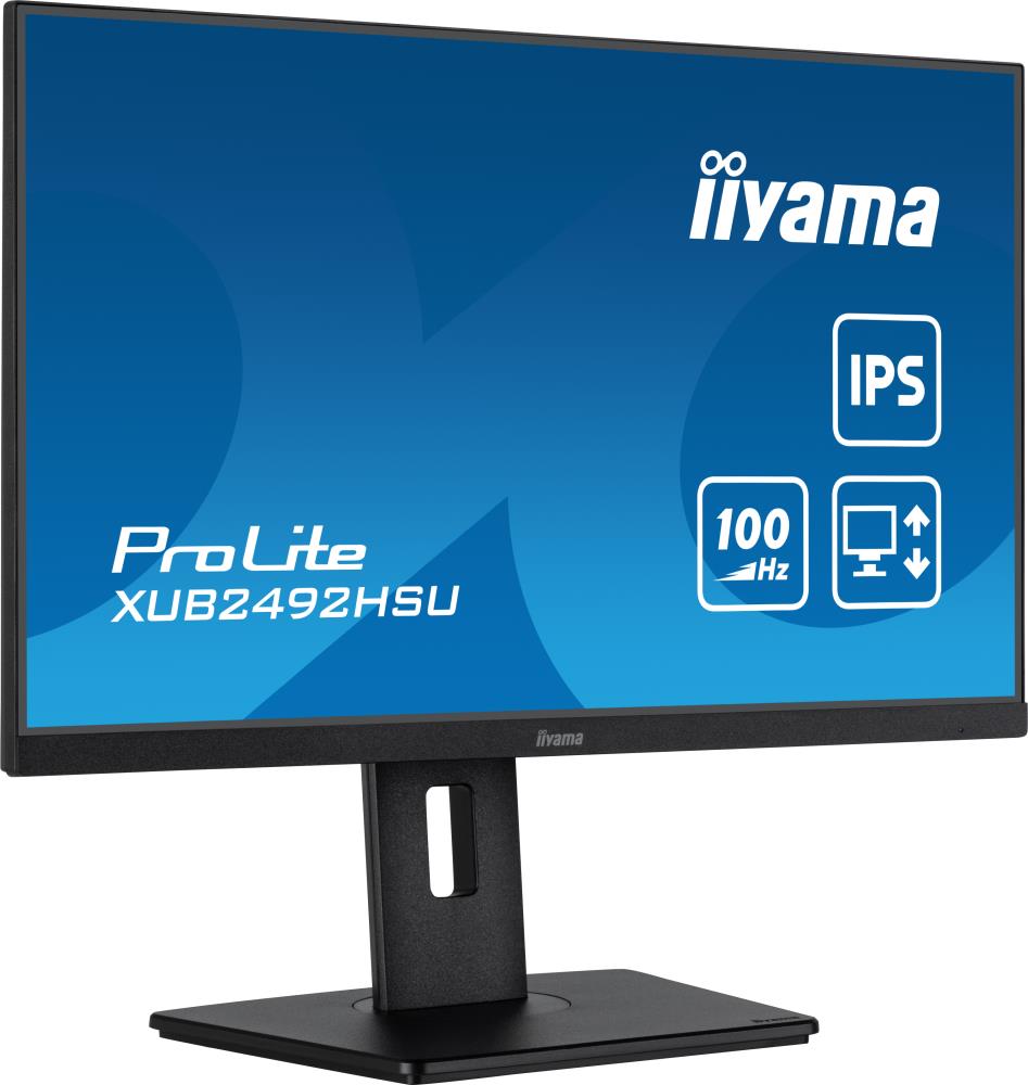 LCD Monitor IIYAMA XUB2492HSU-B6 24" Panel IPS 1920x1080 16:9 Matte 0.4 ms Speakers Swivel Pivot Height adjustable Tilt Colour Black XUB2492HSU-B6