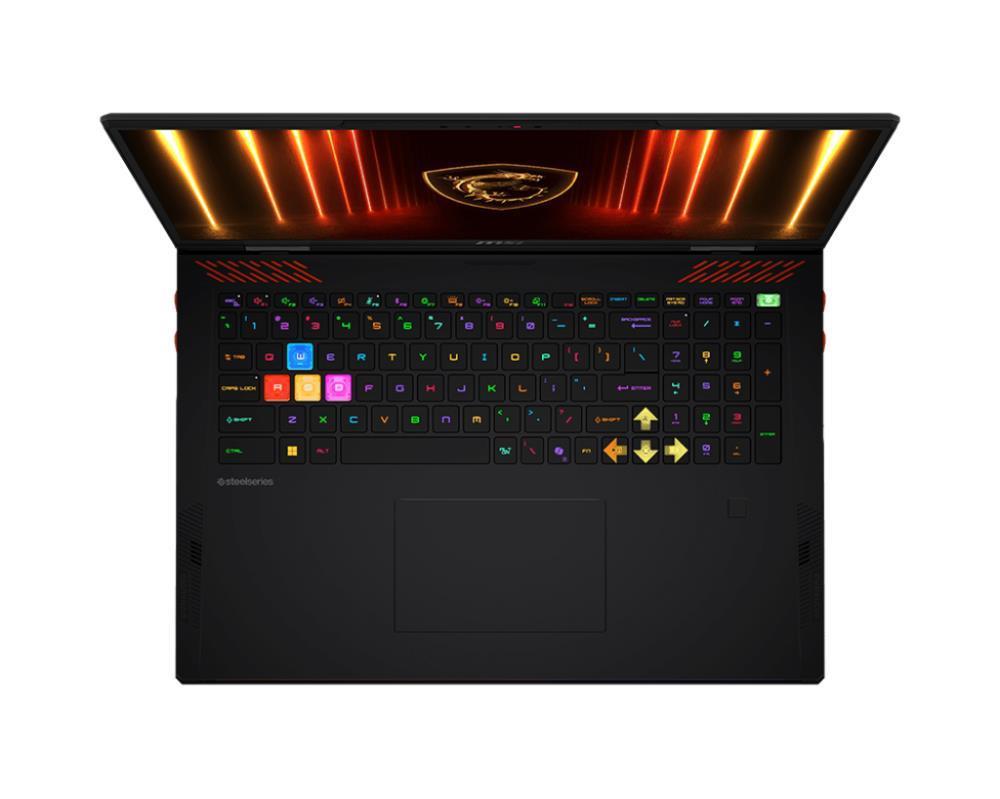 Notebook MSI Raider 18 HX AI A2XWIG CPU Core Ultra U9-285HX 2800 MHz 18" 3840x2400 RAM 64GB DDR5 6400 MHz SSD 2TB+2TB NVIDIA GeForce RTX 5080 16GB ENG Card Reader SD Expres Windows 11 Home Black 3.6 kg RDR18HXAIA2XWIG-230NL