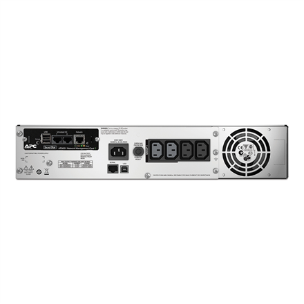 Schneider Electric APC Smart-UPS, Rackmount 2U, 230V, 4x IEC C13 sockets, Network card, AVR, LCD | SMT1500RMI2UNC | 1500