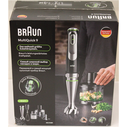 SALE OUT. Braun | Hand Blender | MQ9138XI MultiQuick 9 | Hand Blender | 1200 W | Ice crushing | Black/Stainless Steel | 