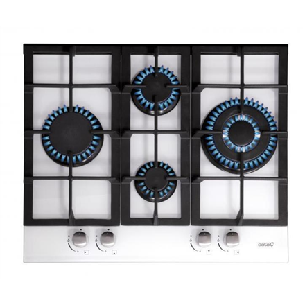 CATA | hob | LCI 6031 WH | Gas on glass | Number of burners/cooking zones 4 | Rotary knobs | White