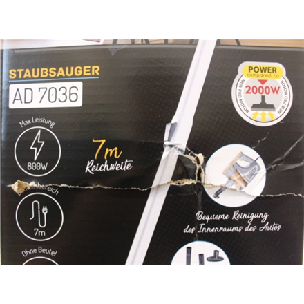 SALE OUT. | Adler | Vacuum Cleaner | AD 7036 | Corded operating | Handstick and Handheld | 800 W | - V | Operating radiu