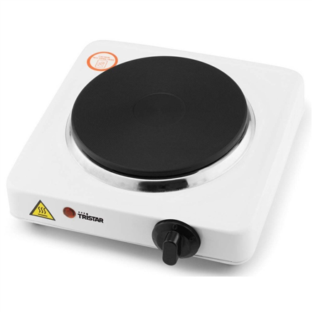 Tristar | Free standing table hob | KP-6185 | Number of burners/cooking zones 1 | Rotary | Electric | Black, White