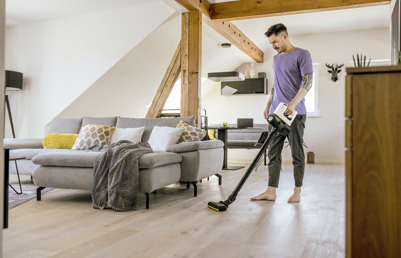 Vacuum Cleaner KARCHER Battery-power vacuum cleaner VC 4 Cordless myHome Car Cordless/Bagless/Car cleaning Capacity 0.65 l Noise 78 dB White Weight 2.4 kg 1.198-632.0