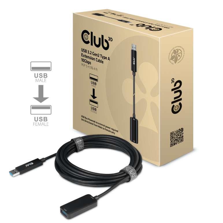 CABLE USB3.2 5M/M/F CAC-1411 CLUB3D