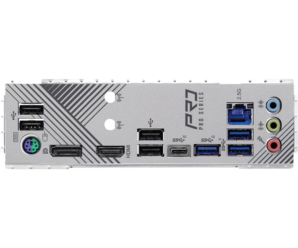 Mainboard ASROCK Intel Z790 LGA1700 ATX Memory DDR5 Memory slots 4 2xPCI-Express 3.0 1x 1xPCI-Express 4.0 16x 1xPCI-Express 5.0 16x 4xM.2 1xHDMI 1xDisplayPort 4xUSB 2.0 3xUSB 3.2 1xUSB-C 1xPS/2 1xRJ45 3xAudio port Z790PRORS