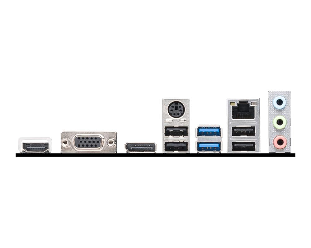 Mainboard MSI Intel H610 LGA1700 Micro-ATX Memory DDR5 Memory slots 2 1xPCI-Express 1x 1xPCI-Express 16x 1xM.2 1x15pin D-sub 1xHDMI 1xDisplayPort 4xUSB 2.0 2xUSB 3.2 1xPS/2 1xRJ45 3xAudio port PROH610M-GDDR5