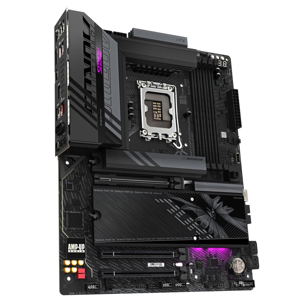 Mainboard GIGABYTE Intel Z890 LGA1851 ATX Memory DDR5 Memory slots 4 2xPCI-Express 4.0 4x 1xPCI-Express 5.0 16x 4xM.2 1xDisplayPort 4xUSB 2.0 5xUSB 3.2 1xUSB-C w/Thunderbolt 1xOptical S/PDIF 1xRJ45 2xAudio port Z890AELITEWIFI71.0