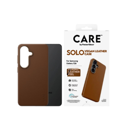 CARE by PanzerGlass Solo Case Brown Samsung New Galaxy S26