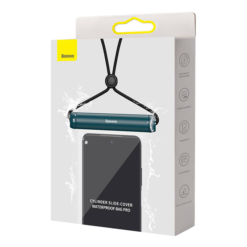 Baseus Cylinder Slide-cover waterproof smartphone bag (blue) - Image 5