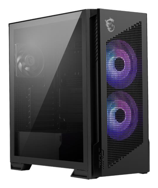 Case MSI ATX/micro ATX/Mini-ITX/EATX Black Midi Tower PC MPGVELOX300RAIRFLOWPZ
